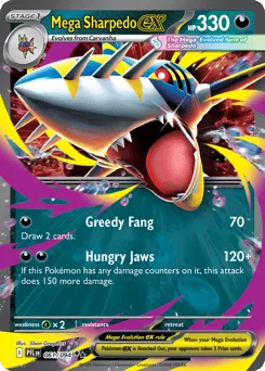 Mega Sharpedo ex 061/094 Phantasmal Flames