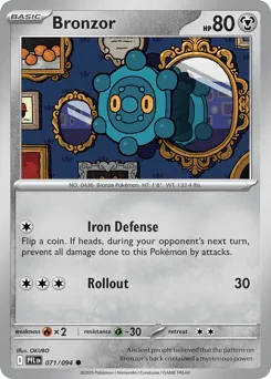 Bronzor 071/094 Phantasmal Flames