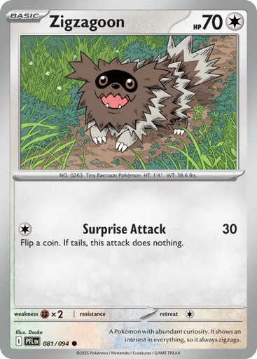 Zigzagoon 081/094 Phantasmal Flames