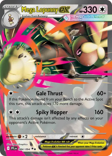 Mega Lopunny ex 084/094 Phantasmal Flames