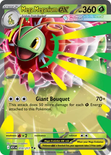 Mega Meganium ex 010/217 Ascended Heroes
