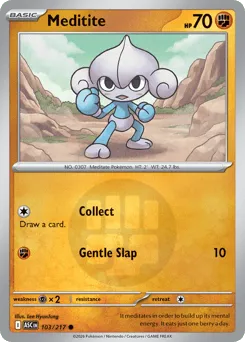 Meditite 103/217 Energy Reverse Ascended Heroes