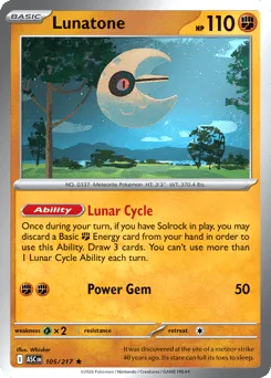 Lunatone 105/217 Holo Ascended Heroes