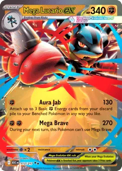 Mega Lucario ex 113/217 Holo Ascended Heroes