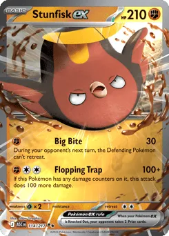 Stunfisk ex 114/217 Holo Ascended Heroes