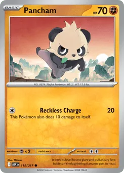 Pancham 115/217 Normal Ascended Heroes