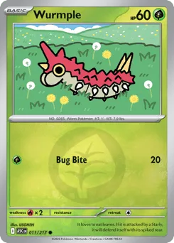 Wurmple 011/217 Energy Reverse Ascended Heroes