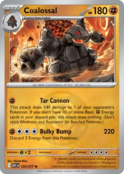 Coalossal 120/217 Dusk Ball Ascended Heroes