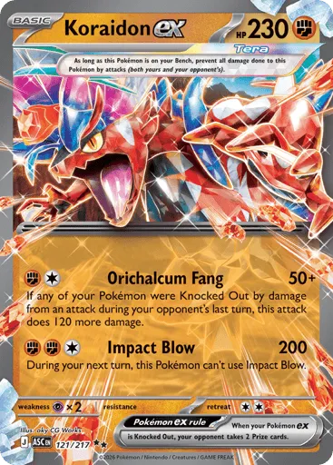 Koraidon ex 121/217 Ascended Heroes