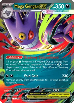 Mega Gengar ex 125/217 Holo Ascended Heroes