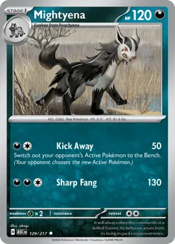 Mightyena 129/217 Ascended Heroes