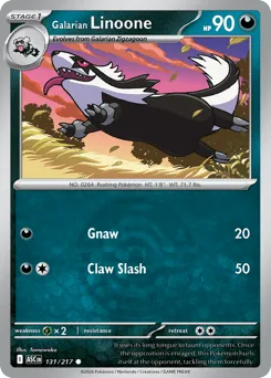 Galarian Linoone 131/217 Dusk Ball Ascended Heroes