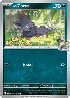 N's Zorua 136/217 Ascended Heroes