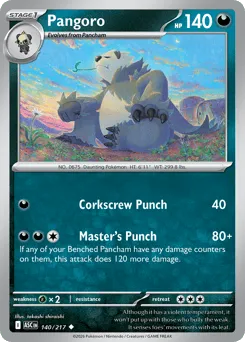 Pangoro 140/217 Normal Ascended Heroes