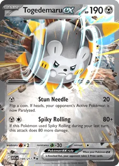 Togedemaru ex 149/217 Holo Ascended Heroes