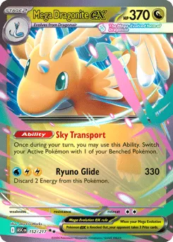 Mega Dragonite ex 152/217 Holo Ascended Heroes