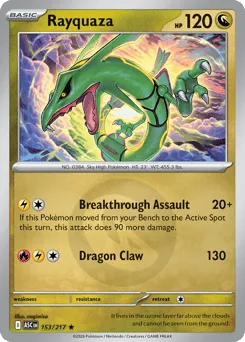 Rayquaza 153/217 Energy Reverse Ascended Heroes