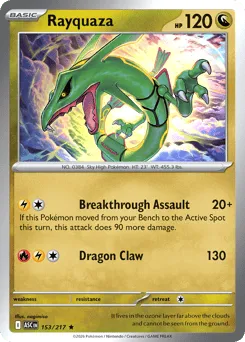 Rayquaza 153/217 Holo Ascended Heroes