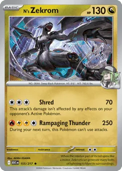 N's Zekrom 155/217 Ascended Heroes
