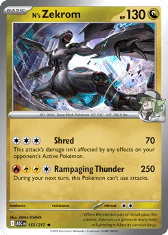 N's Zekrom 155/217 Holo Ascended Heroes