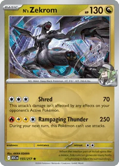 N's Zekrom 155/217 Poké Ball Ascended Heroes