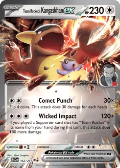 Team Rocket's Kangaskhan ex 162/217 Holo Ascended Heroes