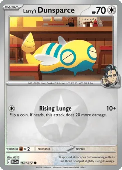 Larry's Dunsparce 163/217 Energy Reverse Ascended Heroes