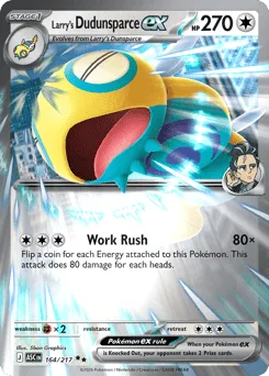 Larry's Dudunsparce ex 164/217 Holo Ascended Heroes