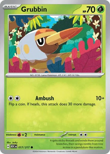Grubbin 017/217 Ascended Heroes
