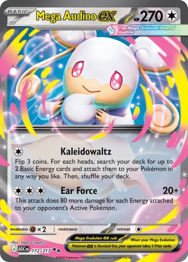 Mega Audino ex 172/217 Ascended Heroes