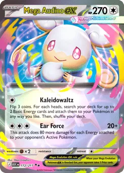 Mega Audino ex 172/217 Holo Ascended Heroes