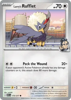 Larry's Rufflet 173/217 Normal Ascended Heroes