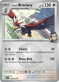 Larry's Braviary 174/217 Energy Reverse Ascended Heroes