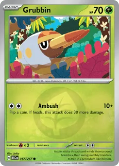 Grubbin 017/217 Energy Reverse Ascended Heroes