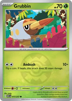 Grubbin 017/217 Quick Ball Ascended Heroes