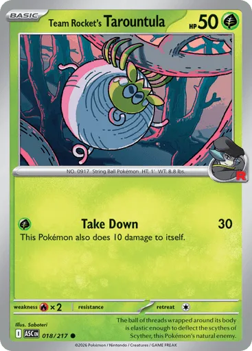 Team Rocket's Tarountula 018/217 Ascended Heroes