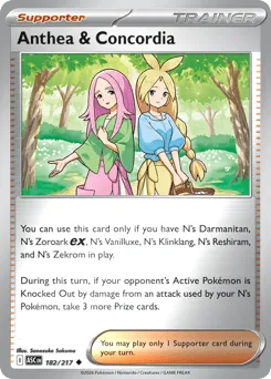 Anthea & Concordia 182/217 Reverse Holo Ascended Heroes