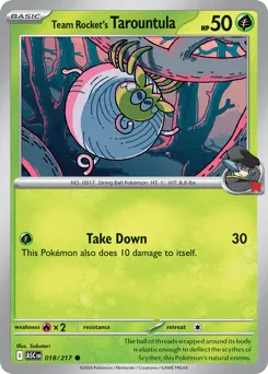 Team Rocket's Tarountula 018/217 Normal Ascended Heroes