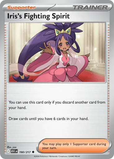 Iris's Fighting Spirit 190/217 Ascended Heroes