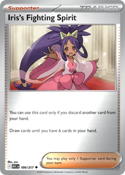 Iris's Fighting Spirit 190/217 Reverse Holo Ascended Heroes