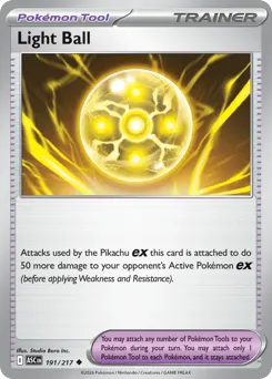 Light Ball 191/217 Normal Ascended Heroes