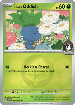 Erika's Oddish 001/217 Energy Reverse Ascended Heroes