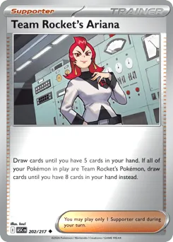 Team Rocket's Ariana 202/217 Reverse Holo Ascended Heroes