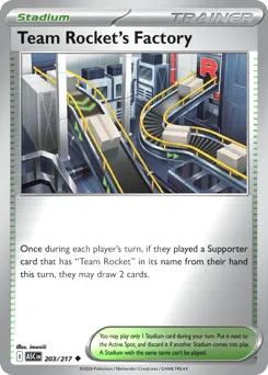 Team Rocket's Factory 203/217 Reverse Holo Ascended Heroes
