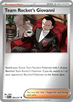 Team Rocket's Giovanni 204/217 Reverse Holo Ascended Heroes