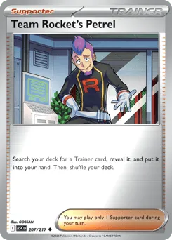 Team Rocket's Petrel 207/217 Reverse Holo Ascended Heroes