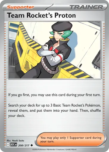 Team Rocket's Proton 208/217 Ascended Heroes