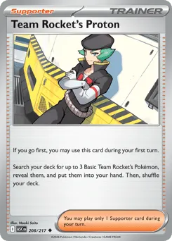 Team Rocket's Proton 208/217 Normal Ascended Heroes