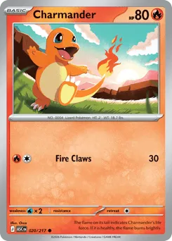 Charmander 020/217 Normal Ascended Heroes