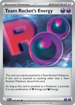 Team Rocket's Energy 217/217 Normal Ascended Heroes